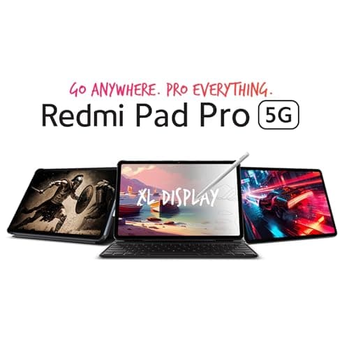 Redmi Pad Pro 5G | Snapdragon 7s Gen 2| 12.1-inch/30.7cm XL Display | 33+ Days Ultra-Long Standby | 10000mAh (typ) Battery | Powered by HyperOS |8GB, 128GB | Wi-Fi 6 + 5G | Graphite Grey 3