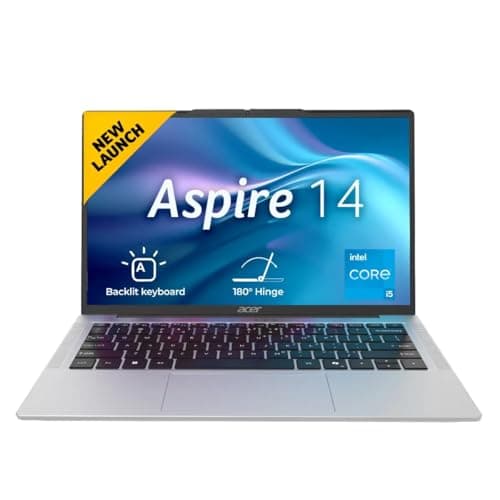 acer Aspire 14, 13th Gen, Intel Core i5-13420H Processors, 16 GB RAM, 512 GB SSD, WUXGA IPS, 14"/35.56 cm, Windows 11 Home, MSO, Pure Silver, 1.44 kg, AS14H-53, Backlit KB, Thin and Light Laptop