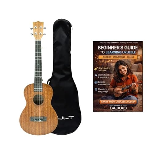 Vault UK-100T 26 inch Arched Back Tenor Ukulele with Gig-Bag & E-Book