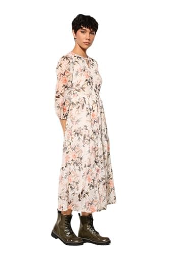 ONLY Women Fit and Flare Multicolor Dress 3
