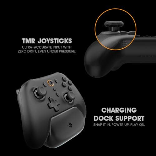 Cosmic Byte Blitz Tri Mode Controller for PC, Hall Effect Triggers, 1000Hz Polling Rate, Adjustable Vibration, Turbo & Auto Turbo, Upgraded with Gyro, TMR Joystick, Software and Charging Dock Support  3