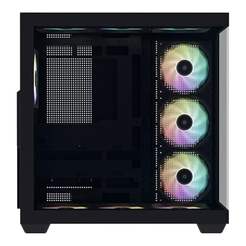 GALAX HOF ALLSYNQ Dual-Chamber ATX Mid-Tower Computer Case/Gaming Cabinet with 270° View preinstall 7 ARGB Fans | Support E-ATX, ATX, M-ATX, Mini-ITX -PC CASE Black 3