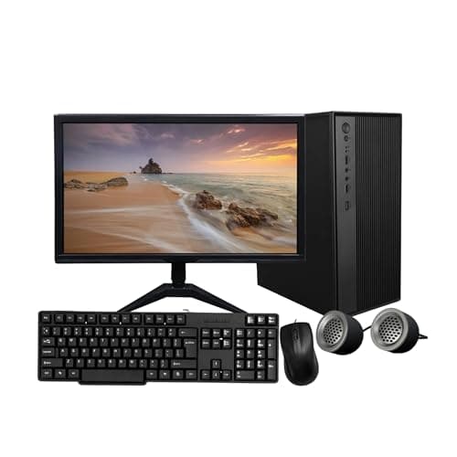 TECNICO Student Learning Desktop Set, 20" HD All-in-One Computer, Core i3 2nd Gen, 8 GB DDR3 RAM, 128 GB SSD, 20" LED Monitor, Keyboard & Mouse,Speaker, WiFi, 2 Years Warranty 2