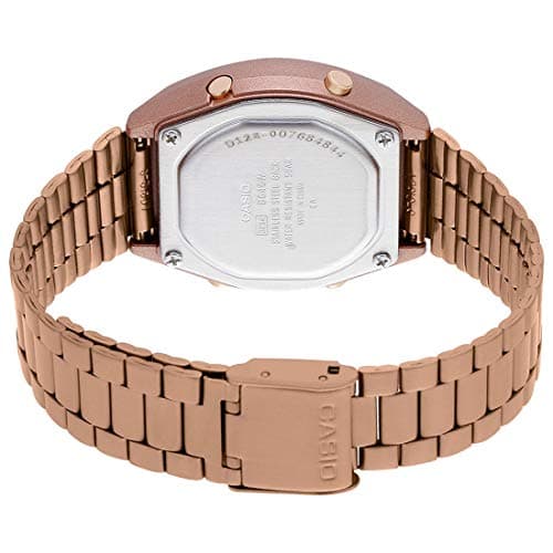 Casio Vintage B640WC-5ADF Digital Rose Gold Dial Unisex Watch Rose Gold Metal Strap (D128) 4