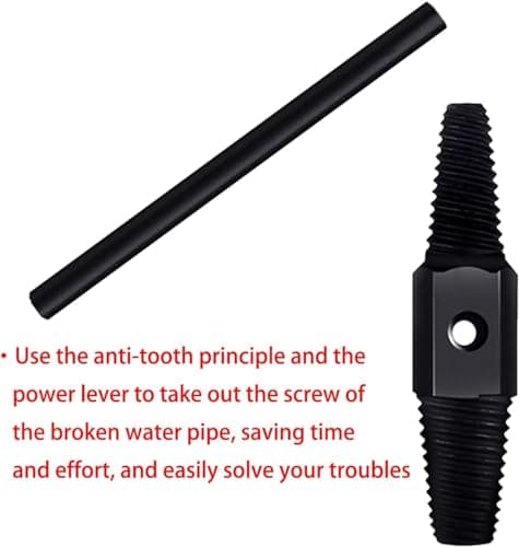 Inditrust Broken Pipe Extractor 1/2'' 3/4'' Double-Head Tap Faucet Valve Screw Extractor Set Damaged Broken Wire Water Pipe Bolt Remover Multipurpose House (1 PC) 5