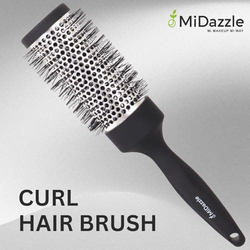 Midazzle Hot Curl Brush for Hair Styling, Blow Dry Tool for Curls, Volume & Waves, Anti Frizz Smoothing, Professional Salon & Home Grooming Accessory, Small Size (India's Fastest Growing Brand) (MIHB0 2