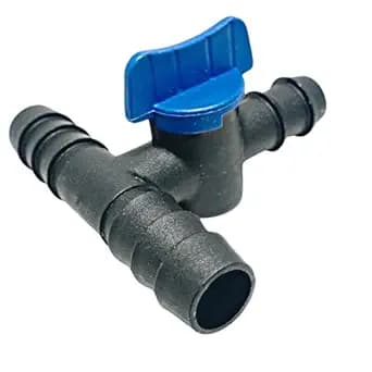 16MM Drip Tee Connector with Tap Drip Irrigation Accessories for Watering Home Garden Pipe Multi Joint Connectors| Joiner +cock in build (500 PCS)