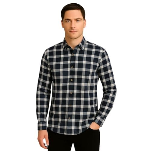 Pepe Jeans Black Checks Mens Shirts