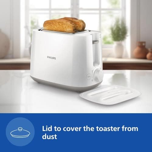 Philips HD2582/00 Two slice Pop-up toaster with bun warmer | 830W | 6 browning settings 3