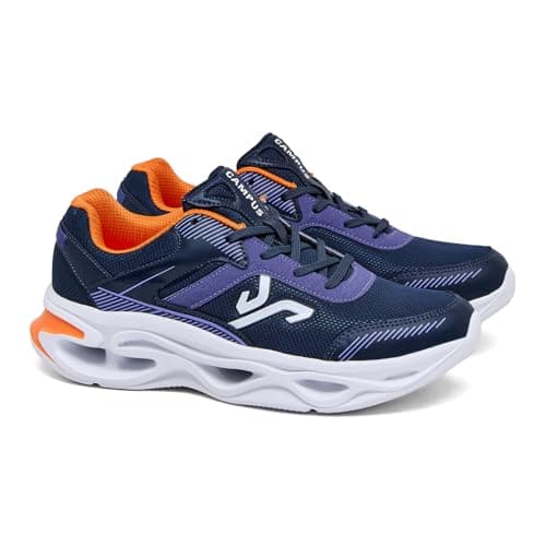 Campus Men's FEROX Navy/Bleached Denim Running Shoes - 6UK/India 1 Pair 3