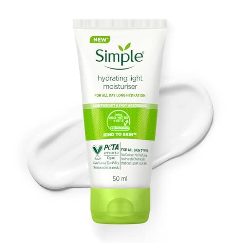 Simple Hydrating Light Moisturiser, 50ml | 12hr Hydration | With Niacinamide, Pro-Vitamin B5, Glycerin & Borage Seed Oil | Lightweight, Non-Greasy Formula | For Soft, Smooth Skin 2