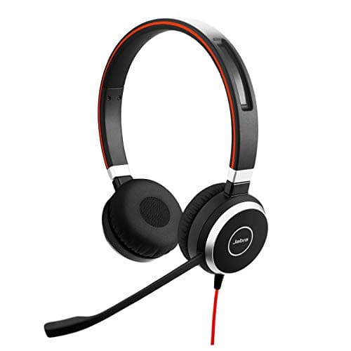 Jabra Evolve 40 UC Wired Over The Ear Headset with Mic (Black)