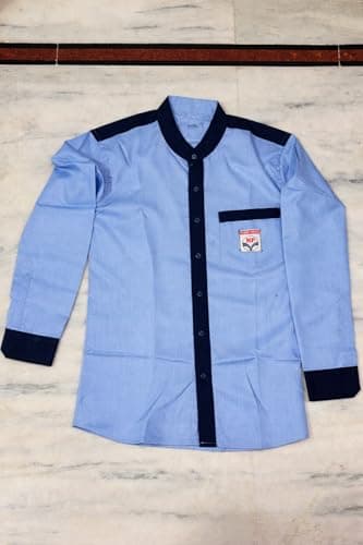 Pragati Textile HP Gas Delivery Shirt Staff Uniform Shirt Complete Uniform Set Professional Design & Branding Light Blue Colour(Small) 2