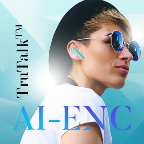 pTron Bassbuds Prism in-Ear TWS Ear Buds w/ 3D AudioScape, 45Hrs Playtime, TruTalk AI-ENC Calls, 50ms Low Latency Sync, BTv5.3, Snug-fit, Type-C Charging, Voice Asst. & IPX5 Water Resistant (Julep) 5