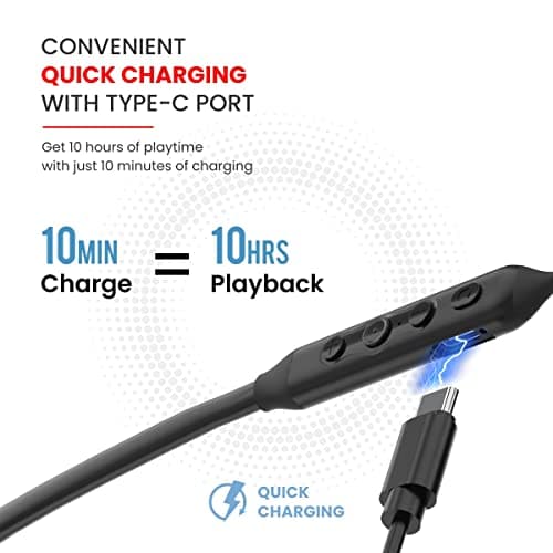 Portronics Harmonics Z5 Wireless Bluetooth Stereo Headset with 33Hrs Playtime, Double EQ Mode, 14.2 mm Dynamic Drivers, Click Action Buttons(Black) 4