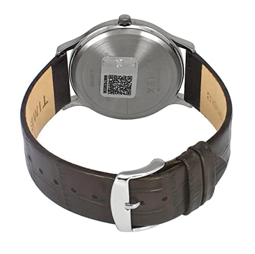 TIMEX Analog Watch for Man with Green Round Dial & Brown Leather Strap Band Water Resistant Men's Wrist Watches - TWTG105SMU07 3