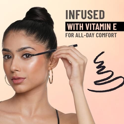 SWISS BEAUTY You & Eye Power Black Pencil Kajal | Waterproof & Smudge-Proof | 24 Hour Stay | Matte Finish Black Kajal | 0.30gm 5