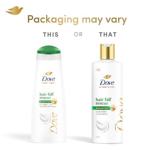 Dove Hair Fall Rescue Shampoo 340 ml|| For Damaged Hair|| Hair Fall Control for Thicker Hair - Mild Daily Anti Hair Fall Shampoo for Men & Women 2