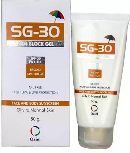 SG-30 Sun Block Gel, SPF 30-50 gm