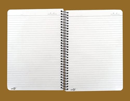 Unigo A4 Size Spiral Notebook, Single Line Ruled, Bright & Smooth Paper, 29.7 x 21 cm, (300 Pages, Uni-02) 4