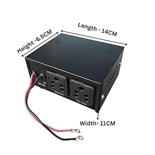 ERH India Mini DC to AC Converter 12V to 220V Inverter with USB Ports for Car, Bus, Truck, E-Rickshaw, and Solar Panels (200 W - 2 USB) 2