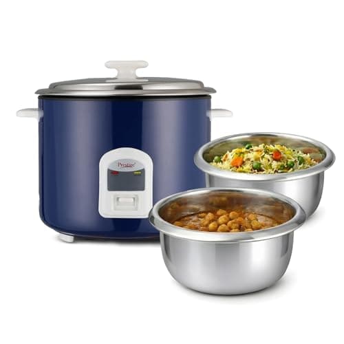 Prestige Electric Rice Cooker - Cute 2.8-2 (2.8 L Open Type, with Stainless Steel Cooking Pan - 2 Unit)