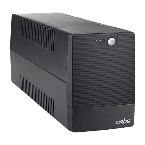 Artis 2000VA Line Interactive UPS for Personal/Gaming Computers, Desktop PCs, Laptops, Routers, Networking Devices and Gaming Consoles with 16A Input Plug.