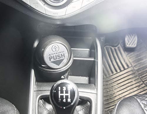 APPUCOCO Mini Car Trash Bin Can Holder Dustbin - Black (L 17 x W 6.5 cms) 4