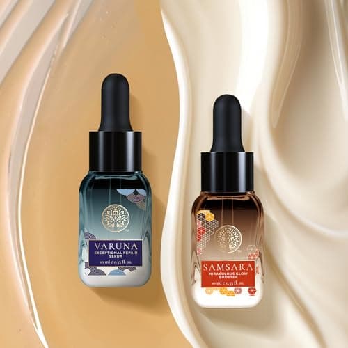 Forest Essentials High-Performance Day & Night Anti-Ageing Face Serums Duo | Plumped, Hydrated & Smoother Skin | Innovative Nanotechnology & Fermented Herb Formulations | Clinically Proven Results