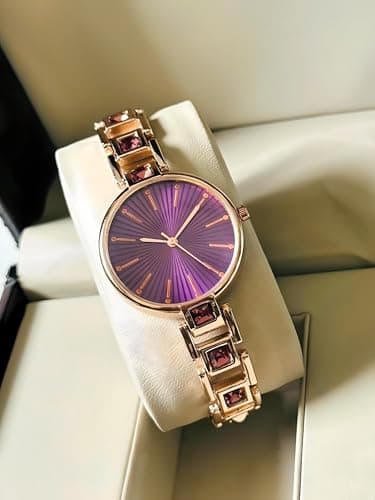 AMERICANVIBER AVM031CCK Matching Purple Dial Couple Watches with Date Function - Combo Gift Offer Analog Watch - for Men & Women 3