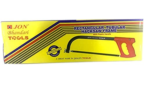 Jon Bhandari Tools 12” Rectangular Hacksaw Frame with Unbreakable Plastic Handle & Mild Steel Blade | Heavy Duty Industrial Metal Cutting Hand Saw for Professional & Workshop Use 3