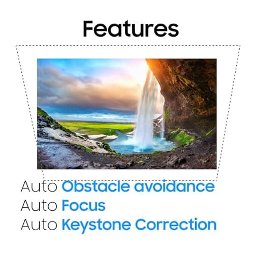 PIXPAQ RAY Gold Smart Projector for Home Theater, Movies & PS5 | Native Full HD 1080p with 4K HDR Support | 2150 ANSI Lumens | Auto Focus | Android 12 WiFi Bluetooth Projector for Bedroom, Living Room 4