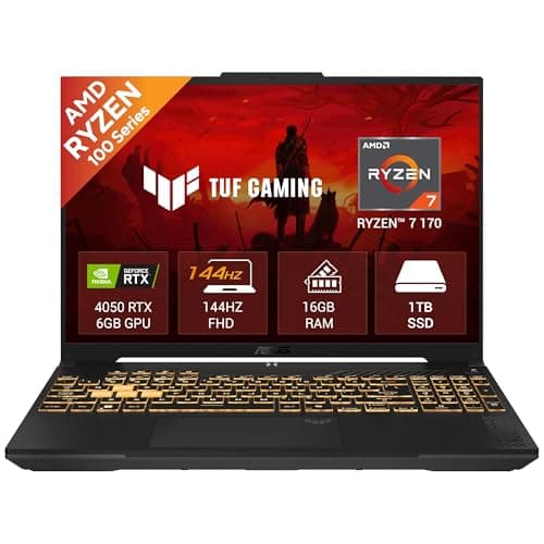 ASUS TUF A16 (2026), AMD Ryzen 7 170, RTX 4050-6GB, 16GB RAM (Upgradeable), 1TB SSD, FHD+, 16"(40 cm), Windows 11 Home, M365 Basic(1 Year)* Office 2024,Mecha Gray,2.2 Kg,FA607NUQ-RL063WS,Gaming Laptop