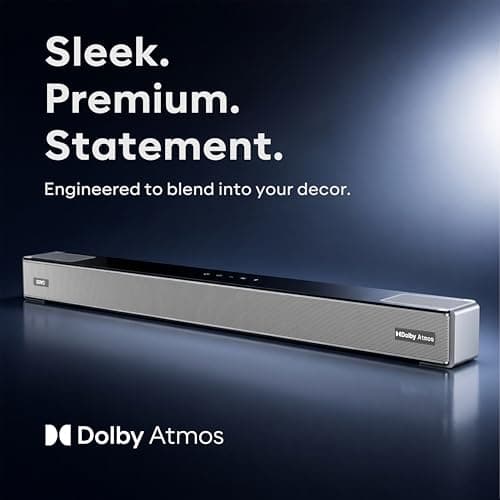 GOVO GoSurround 1000 Pro, 5.2.4 Channel, 800W Soundbar with True Dolby Atmos®, 6.5” Dual Subwoofer, Wireless Rear Satellites, HDMI/Optical/AUX/USB/Bluetooth, 3 EQ Modes, LED Display – Platinum Silver 4