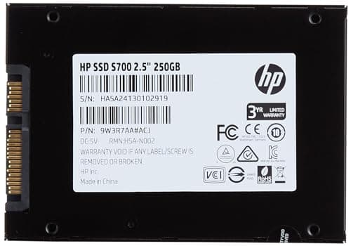 HP S700/Solid State Drive/2.5 inch/250GB/SATA3 SSD/Black 2