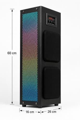 BENCLEY B-2926 Double Woofer Tower Speakers/Bluetooth Speaker/Multimedia Speaker/Home Theater with FM Pen Drive Mobile Aux Support (60 cm Height) 3