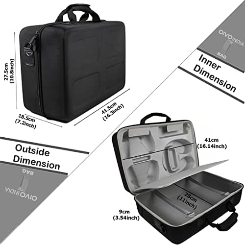 OIVO INDIA Hard Shell Water-Resistant Carry-Bag Compatible for PlayStation 5 Disc/Digital Version PS5 Bag (NOT for PS5 Slim Version) 2