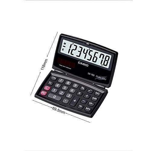 Casio SX-100-W Portable Calculator with Foldable Design 3