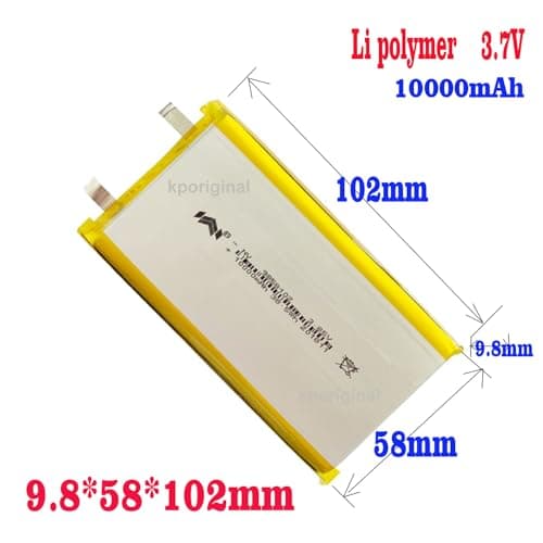 Lipo Rechargeable Battery-3.7V/10000mAH-SBP-6011012 Model 3