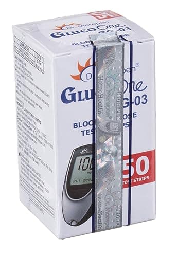 Dr. Morepen BG-03 Blood Glucose Test Strips, 50 Strips (Black/White)(Only Strips, No Glucometer) 3