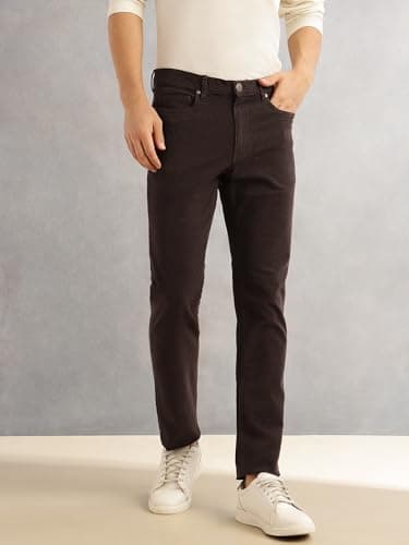 Thomas Scott Men's | Regular Fit | Mid-Rise | 5 Pockets | Button Closure | Gabbar Corduroy | Chinos | Trouser (CCBT155_Coffee_30) 5
