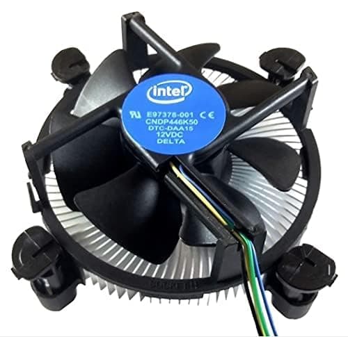 BKC Processor Cooling Fan for i3/i5/i7 LGA115x CPU Fan E97379 003 Core i3 i5 i7 Socket 1150 1155 1156 4-Pin Connector CPU Cooler with Aluminium Heatsink and 3.5-Inch 3