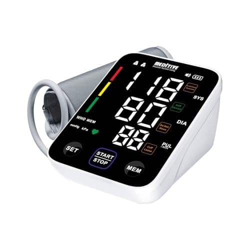 MEDITIVE Digital Blood Pressure Monitor with Rechargeable Battery and Type-C Charging USB Port