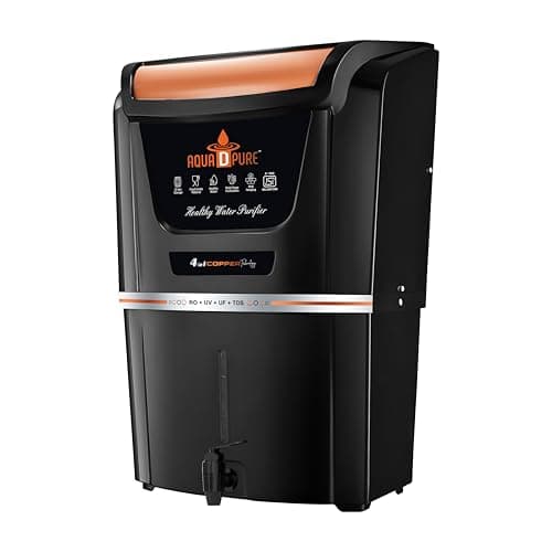 AQUA D PURE 4 in 1 Copper RO Water Purifier with Purification Filtration, UV, UF, TDS Adjuster and 12 Liter Large Storage Tank, Suitable for all type of water supply 3