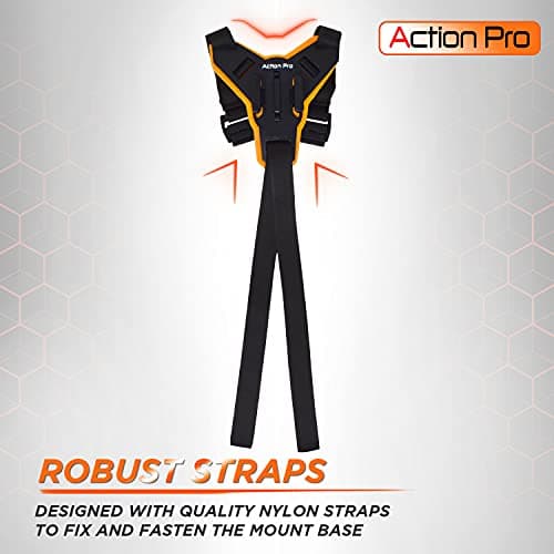Action Pro Helmet Chin Mount Strap with J Hook Compatible with All Smartphones and Hero 13 12 11 10 9 8 7 5 4 | SJCAM | DJI Osmo | Insta360 X4 X3 X2 & Other Action Cameras [Made in India] (Orange) 5