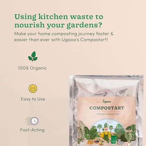 Ugaoo Compostart Compost Starter Powder for Kitchen Waste Composting - Organic Waste Decomposer, Compost Maker Powder, Composting & Bokashi Compost Maker | Odor Control | Fast Composting | 100g 2