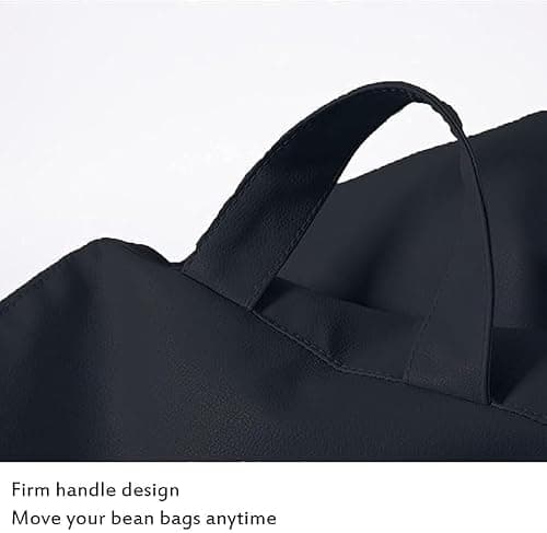 INSTER Premium Leatherette Bean Bag – Comfortable & Stylish Seating for Living Room, Bedroom & Lounge (Size-XL) (Color- Navy Blue) 4
