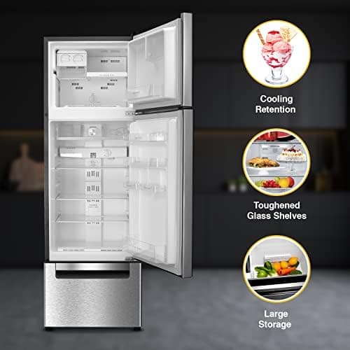 Whirlpool 300 L Frost Free Triple-Door Refrigerator(FP 343D Protton Roy, Alpha Steel) 4