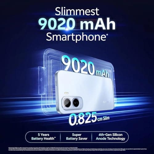 vivo T5 Pro 5G (Glacier Blue, 8GB RAM, 256GB Storage) | Snapdragon 7s Gen 4 Processor | 50MP AI Dual Camera | 6.83" AMOLED 144Hz Display | 9020mAh Battery with 90W Fast Charging 3