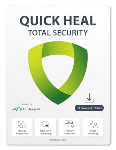 Quick Heal | Total Security | 2 Users | 1 Year (Physical Box)